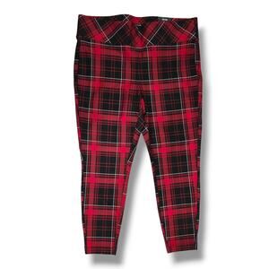 Torrid Women’s Plus Size Red Plaid Pixie Cropped Pants Size 2X NWT